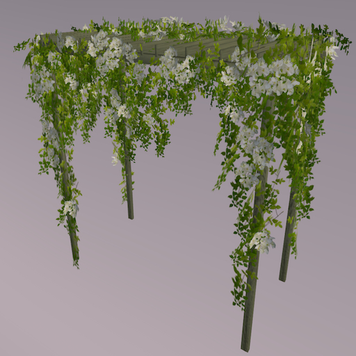 Song's White Bougainvilla Arbor