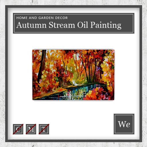 Autumn Stream Oil Painting