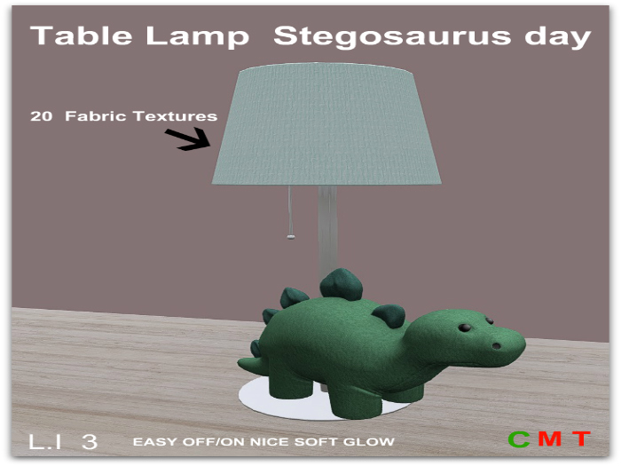 Table Lamp  Stegosaurus