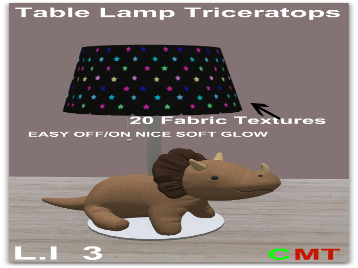 Table Lamp Triceratops