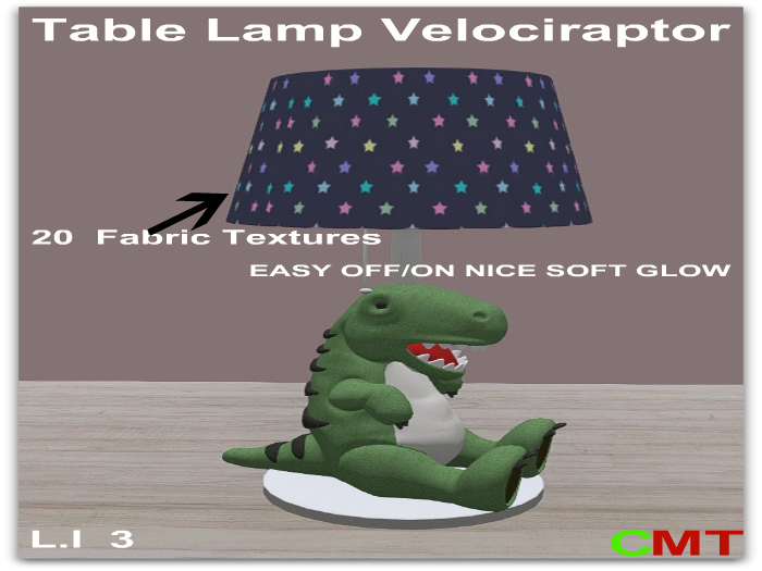 Table Lamp Velociraptor