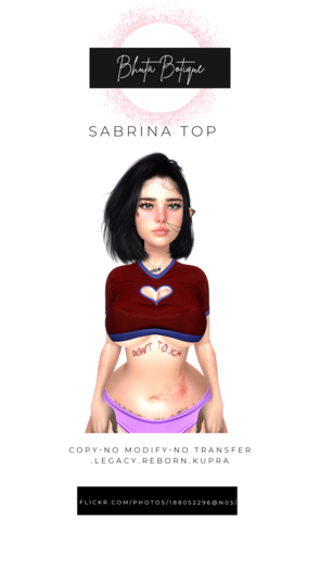 BB. Sabrina top Red (ADDME)