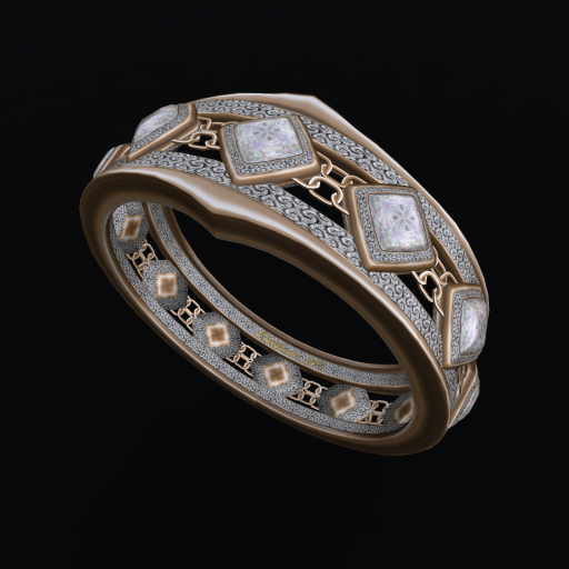 Men's Gold Chain Ring TW - R