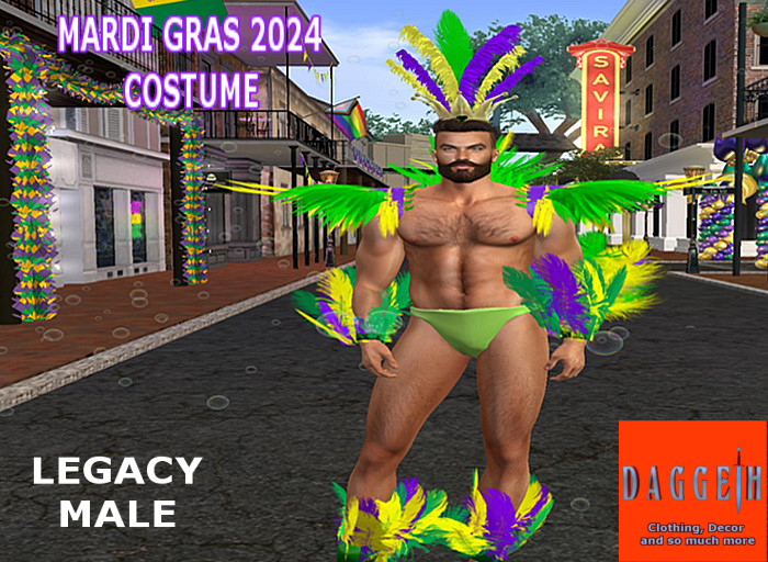 Men's Mardi Gras Costume 2024 Daggeth store
