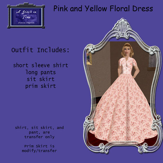 Pink Floral Square Dress