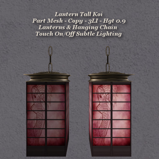 Lantern Tall Koi