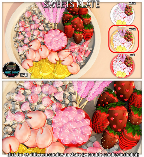Junk Food - Sweets Plate (Red) v.1