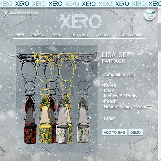 [XERO] Lisa Heels (Fatpack)
