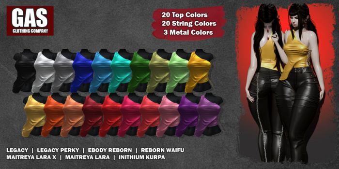 GAS [Silk Top Alice - 20 Colors w/HUD FAPTACK]