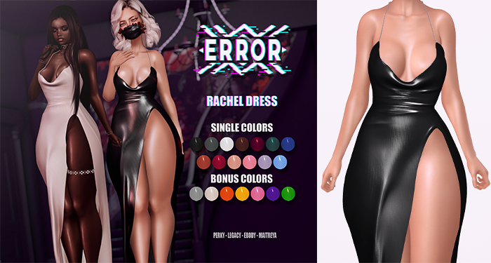 #error - rachel dress - black