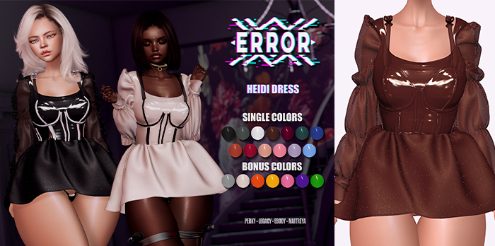 #error - heidi dress - brown