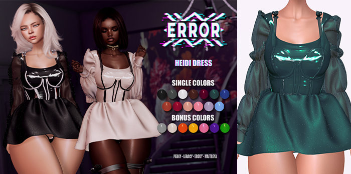 #error - heidi dress - emerald