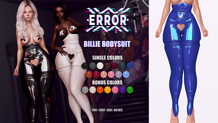 #error - billie bodysuit - blue