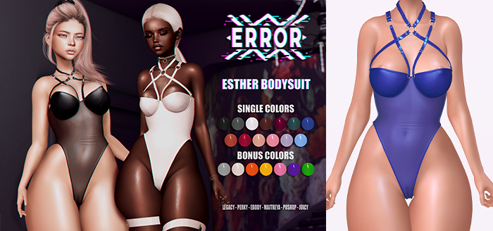 #error - esther bodysuit - blue