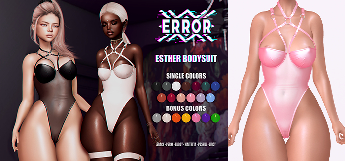 #error - esther bodysuit - pink