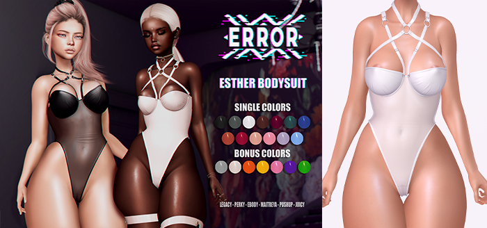 #error - esther bodysuit - white