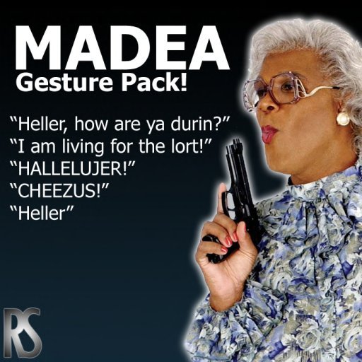 .:Random Shtuff:. {Madea Gestures ~ My Soul} (Boxed)