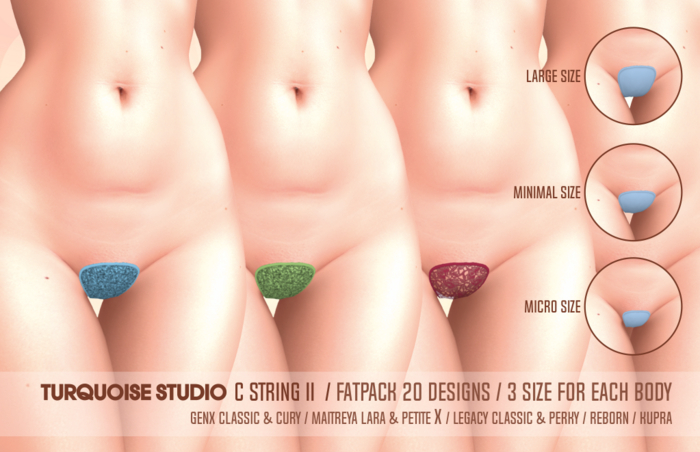 [TS] C STRING 2 - Genx Classic & Curvy - Maitreya Lara X & Petite X - Legacy Classic & Perky - Reborn  - Kupra [FATPACK]