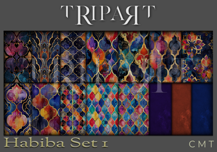 .::TRIPART::. Habiba { Arabic Batik }Set 1