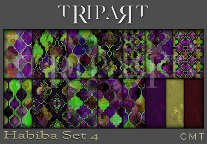 .::TRIPART::. Habiba { Arabic Batik }Set 4