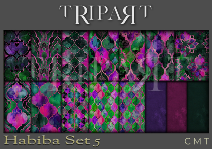 .::TRIPART::. Habiba { Arabic Batik }Set 5