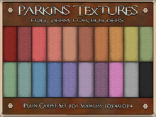Parkins Textures - Plain Carpet Set - 20x Full Perm Seamless 1024x1024 - Rug, Home, Floor, Lounge, Bedroom, Mat, Room