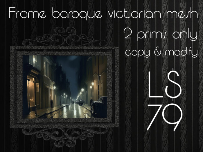 Frame baroque victorian mesh