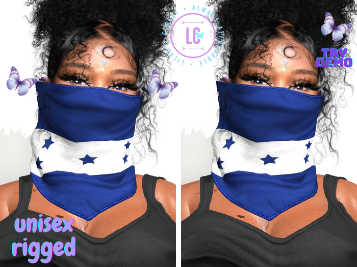 (LC) I Rep Flag Mask Honduras UNISEX