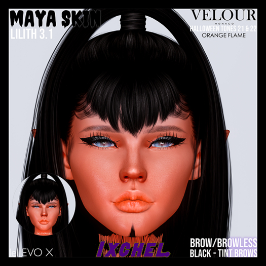 IXCHEL. - Maya Skin - Fantasy - ORANGE FLAME