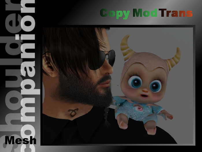 Baby mit Hörner - direkt aus der Hölle (Schulterpuppe)