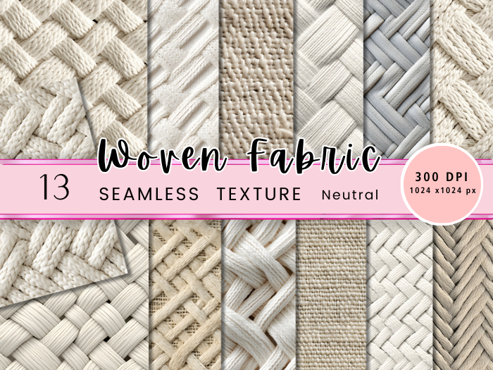 Seacloud. 13 Woven Fabric Neutral Texture Seamless