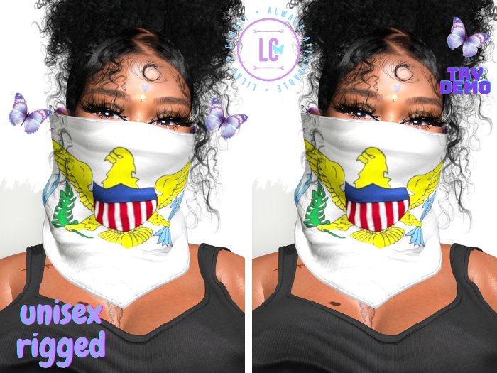 (LC) I Rep Flag Mask VI UNISEX