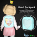 [Jester Inc.] Heart Backpack - Cyan!