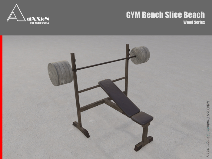 Gym Bench Beach Slice PG