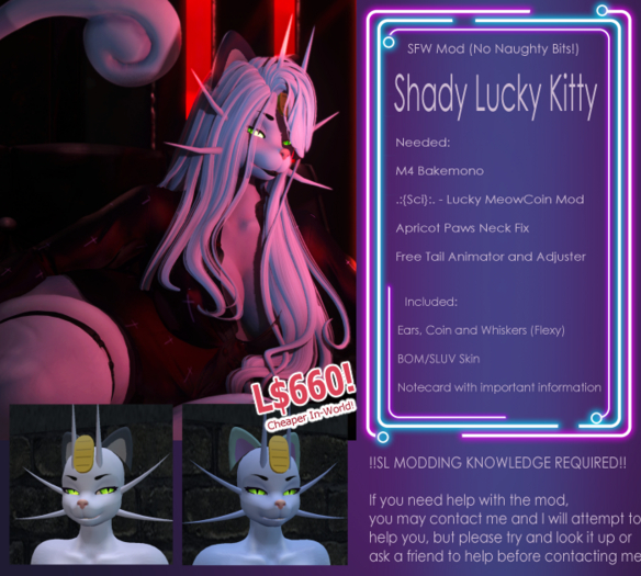 KC ~ Shady Lucky Kitty Mod