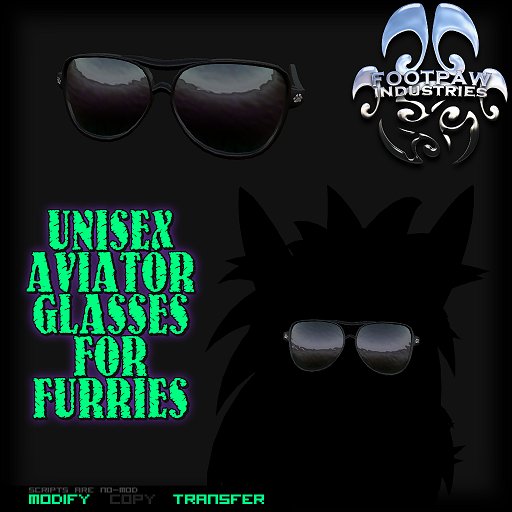 [FPI] Furry Aviator Glasses - Unisex