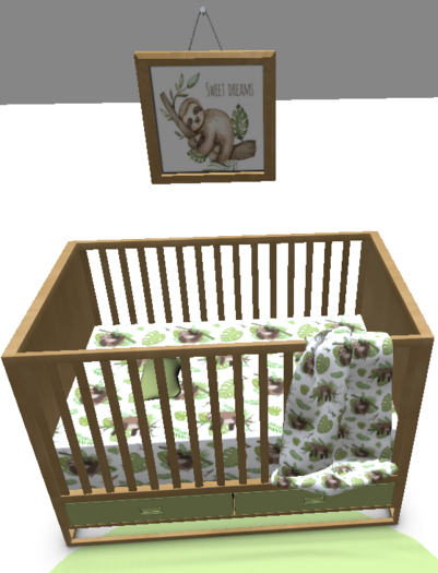 One In A Melon Full 12 piece Zooby Animesh Sloth Nursery