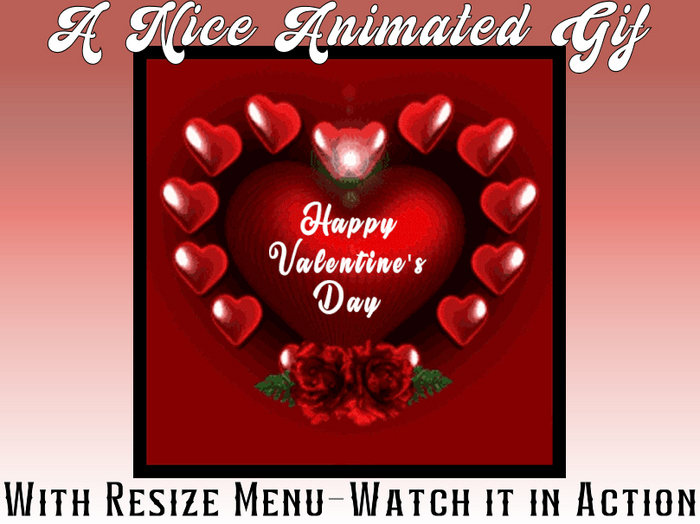 ♥ ♥ ♥ ♥ ♥ Happy Valentine's Day- Gif ♥ ♥ ♥ ♥ ♥*Watch It In Action*