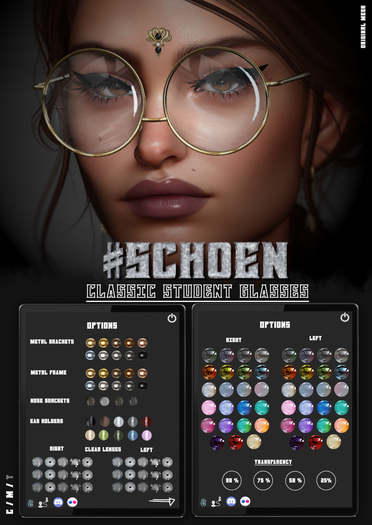 #SCHOEN - Classic Student Glasses