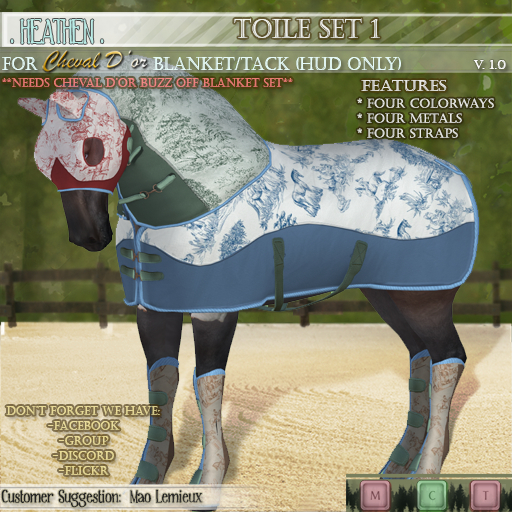 [. HEATHEN .] - Blanket HUD(Buzz-Off) - Toile Set 1 -{REZ}