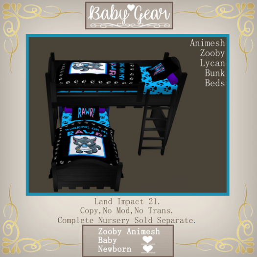 Animesh Zooby Lycan Bunks (Boxed)