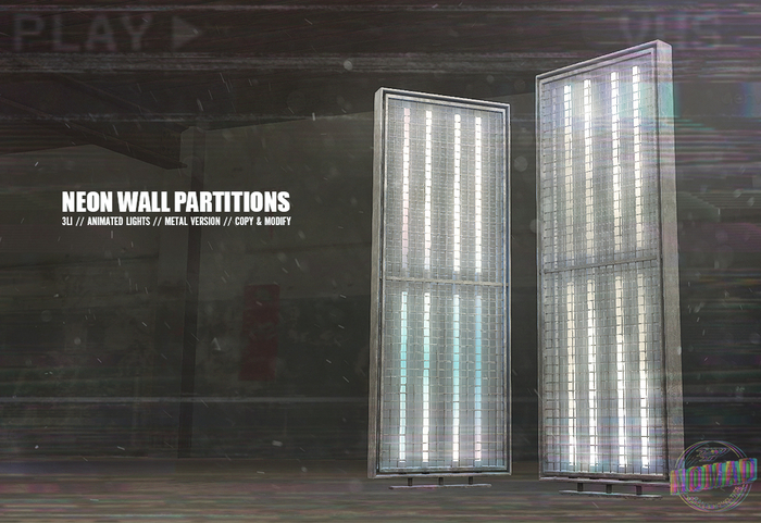 NOMAD // NEON WALL PARTITIONS // METAL