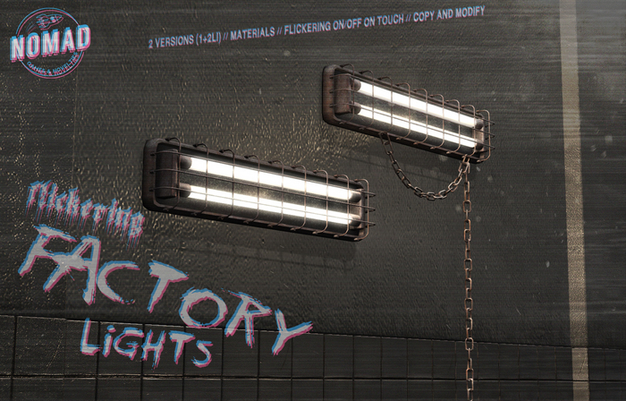 NOMAD // FLICKER FACTORY LIGHT // WHITE