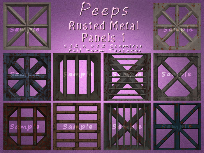 Peeps Textures Rusted Metal Panels 1