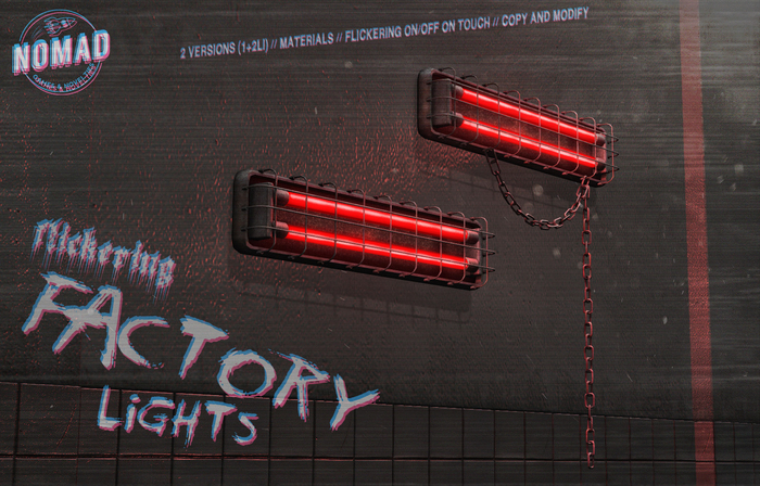 NOMAD // FLICKER FACTORY LIGHT // RED