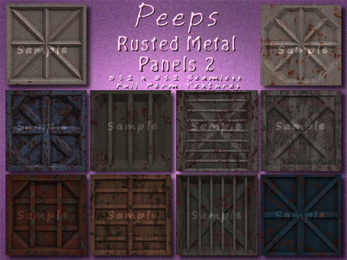 Peeps Textures Rusted Metal Panels 2
