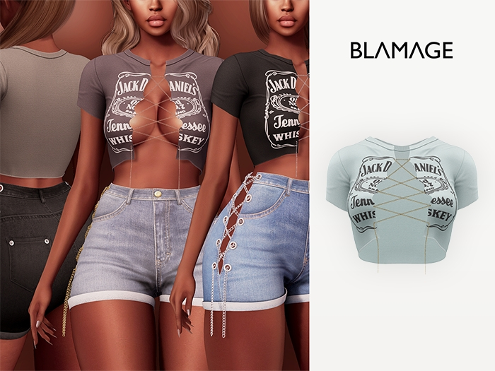 Blamage - Vixen Chain Top - Mint