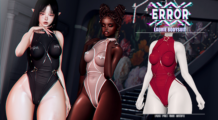 #error - laurie bodysuit - red