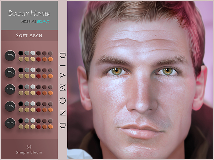 Eyebrows: Bounty Hunter, Soft Arch, DIAMOND (LeLutka EvoX)