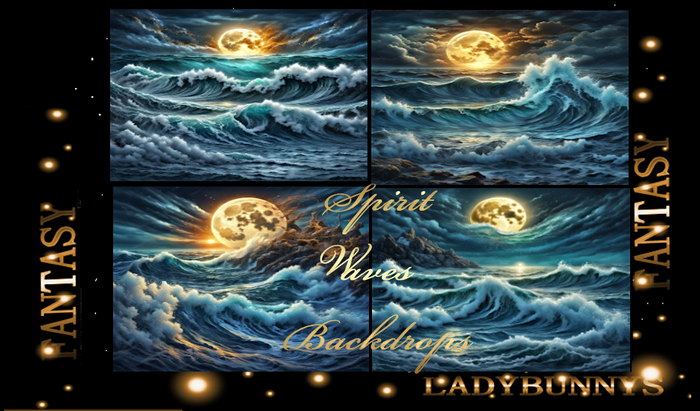 Fantasy Background Textures-Spirit Wave Backdrops Full perm
